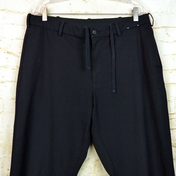 Uniqlo Pants Mens L 33-36 Navy Ezy Ankle Length Wool-Like Trouser Peppy 45149 - Picture 4 of 12